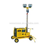 Hydraulic mast 4.2m construction site lighting tower