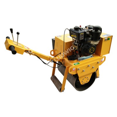 2017 Gasoline Hydraulic walk behind single drum Road Roller for Vibrating Road Compaction