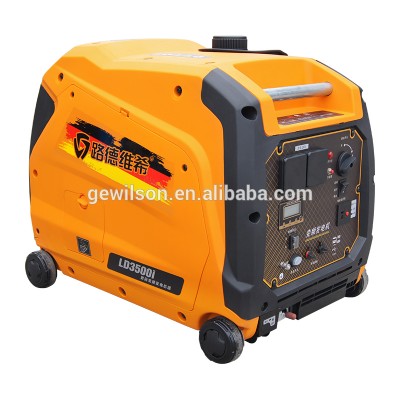 Gasoline Inverter 3KW Generator with remote control and wheels